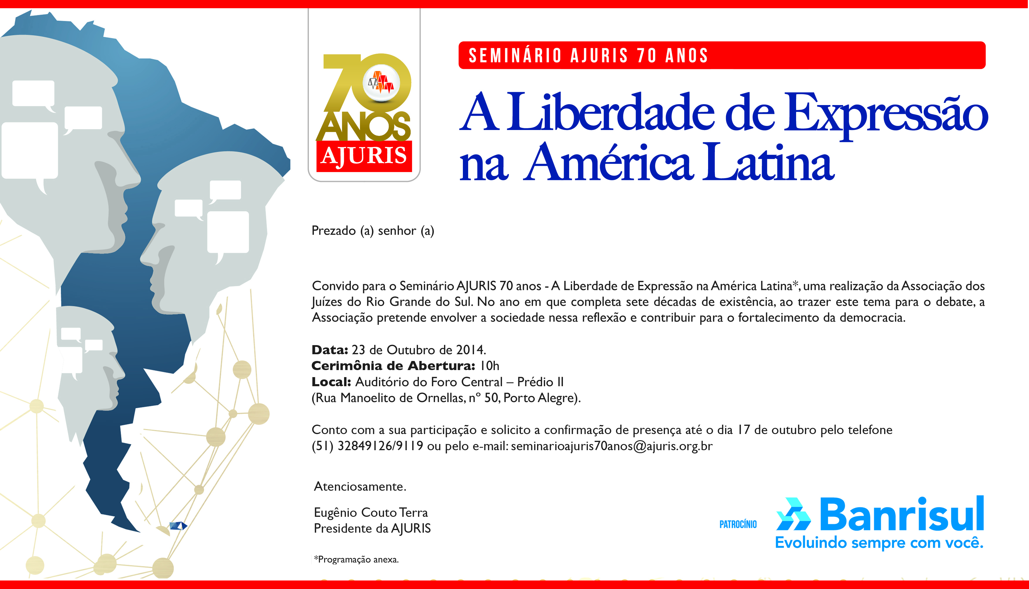 Convite Seminario 70Anos