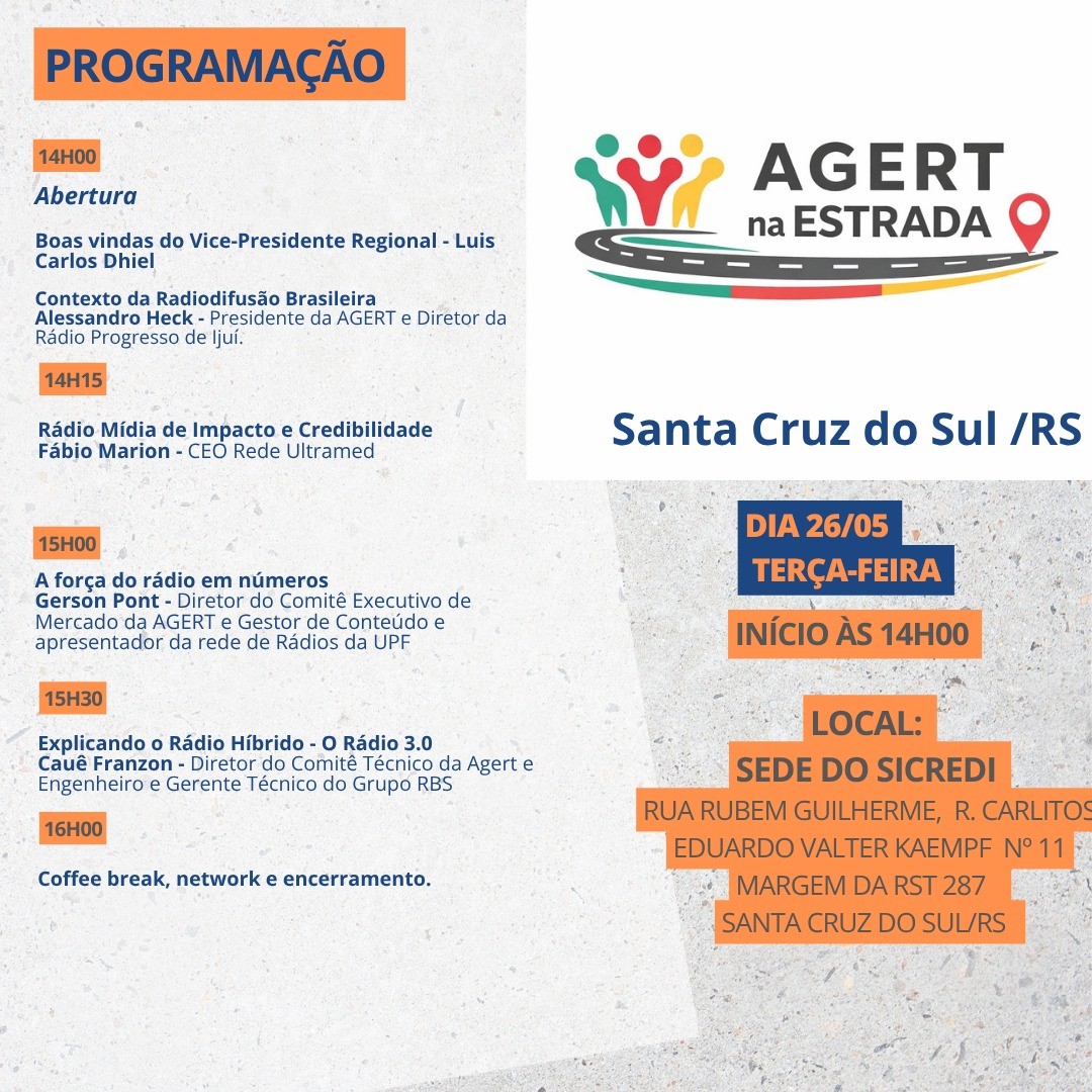 Agert na Estrada - Santa Cruz do Sul
