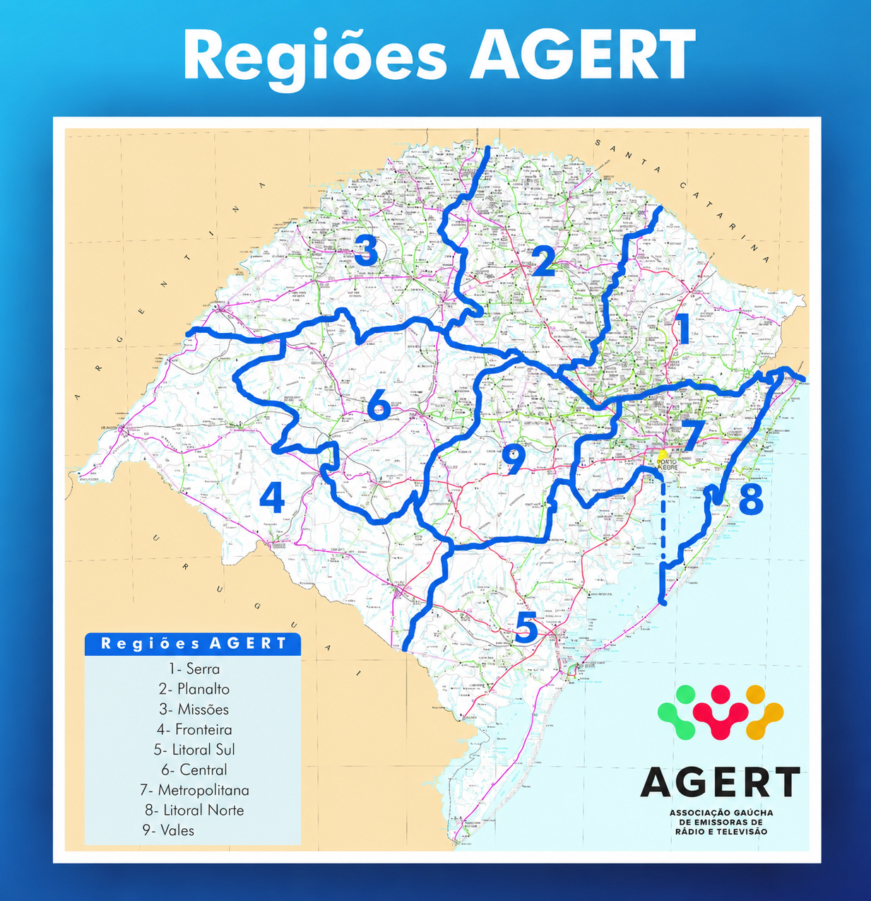 MAPA REGIÕES AGERT 2