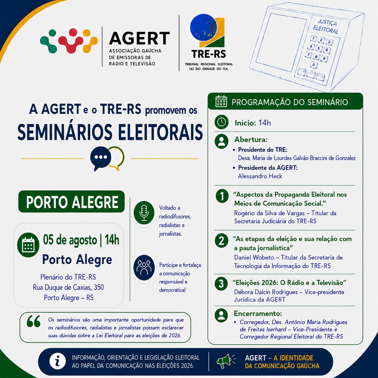 SEMINÁRIO ELEITORAL 2026 - PORTO ALEGRE