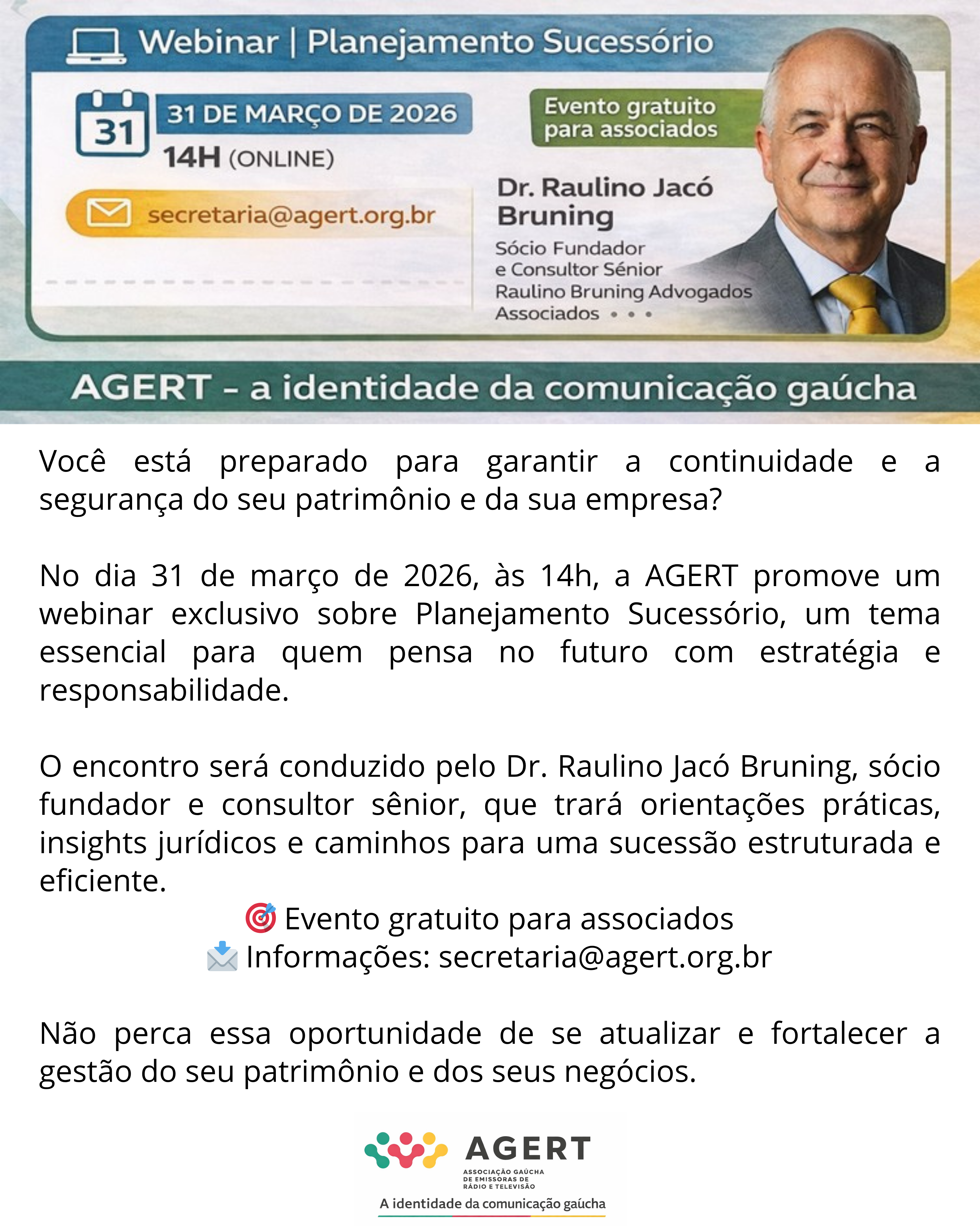 Webinar  Planejamento Sucessório